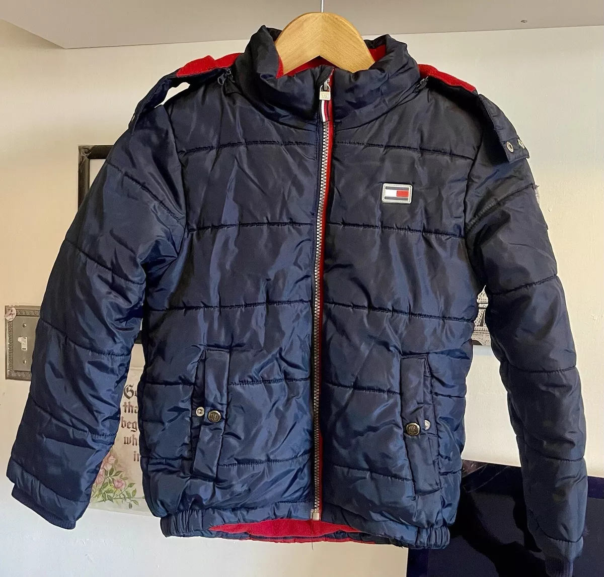 Tommy hilfiger hot sale blue winter jacket