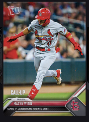 2023 TOPPS NOW 9/6- 1st Home Run Rookie RC -MASYN WINN(Topps Bunt Digital card
