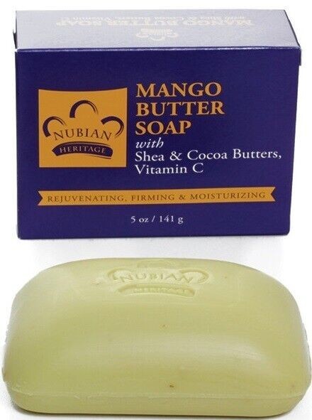 Mango Butter Soap Nubian Shea & Cocoa Butter, Vitamin C - 5 Oz 