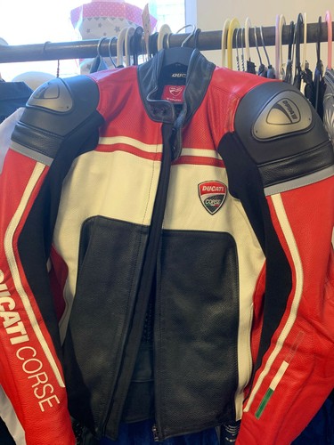 DUCATI Dainese Corse C4 Pelle Uomini Giacca da moto | eBay