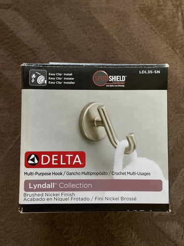 Delta Single Lyndall Collection Multi-Purpose Hook in Brushed Nickel - Picture 1 of 6