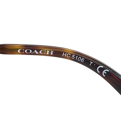 NEW COACH unisex hc5106 round eyeglasses in shiny brown Coach HC5106 Eyeglasses | FREE Shipping - Go-Optic.com  main image 3