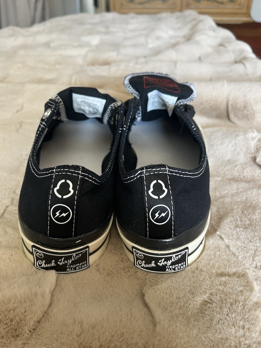 靴 FRAGMENT MONCLER CONVERSE Chuck Taylor70 Size 7- Converse Fragment Design x Moncler x Chuck 70 Low Black
