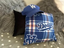 LA Baseball Team Fleece Throw Pillow Cozy Home Decor For Baseball Fans Gift