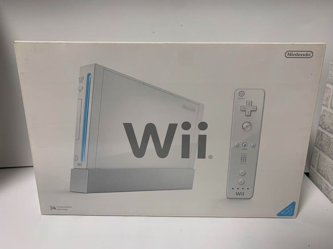 Nintendo Wii RVL-S-WD Shiro White Game Console Full Box Japanese Edition  2006