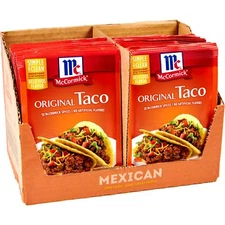 McCormick Original Taco Seasoning Mix no added MSG 1 oz (Pack of 24) 7/29/2026