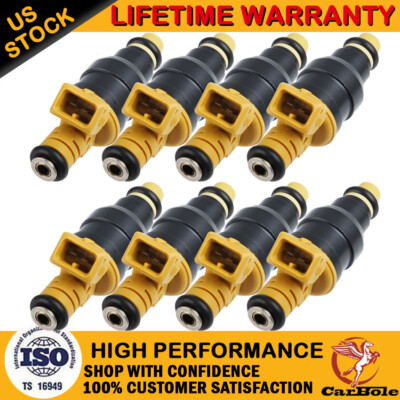Set of 8 Fuel Injectors For Ford F150 F250 F350 5.0L 5.8L 4.6L 5.4L 0280150718