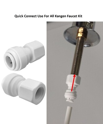 3/8'' Faucet Adapter Quick Connect Use For All Kangen Faucet Kit (2 pcs)