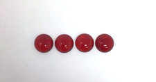 18mm Cabochon Red Glass Jewels for stained glass - 4 Pcs