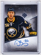 16-17 2016-17 ULTIMATE JUSTIN BAILEY ROOKIES AUTOGRAPH /299 128 BUFFALO SABRES