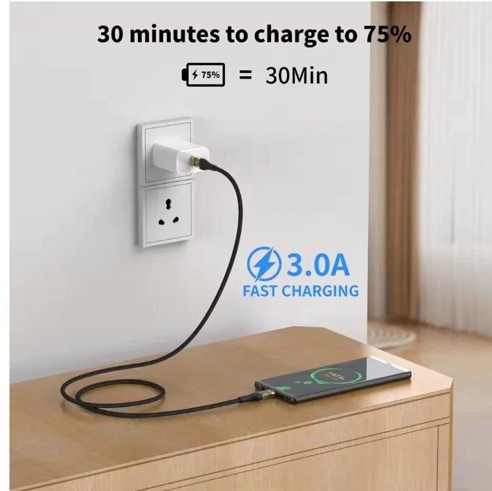 Cable cargador tipo c a tipo c carga rápida 100W 60W 5A PD carga rápida Foto 2 de 4