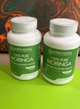 Moringa 800mg-60 Capsules 2 BOTTLES TOTAL 120 CAPS SCIENCE NATURAL EXP 2026-28