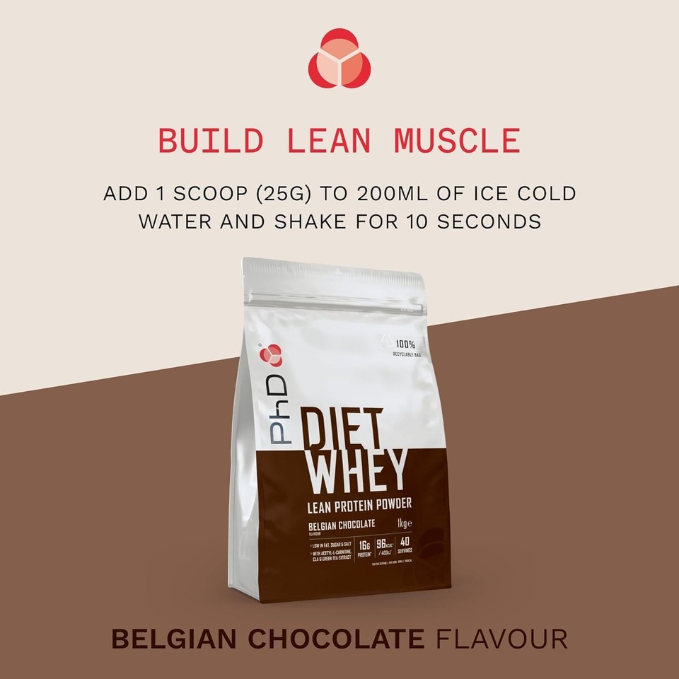 PhD Nutrition Diet Whey High Protein Lean Matrix, Belgian Chocolate