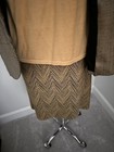 Carlisle  Classic Three Piece Suit Brown Multi Jacket Size 6, Shell M, Skirt 8 — photo 3