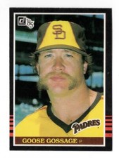 1985 Donruss Goose Gossage San Diego Padres #185 Excellent