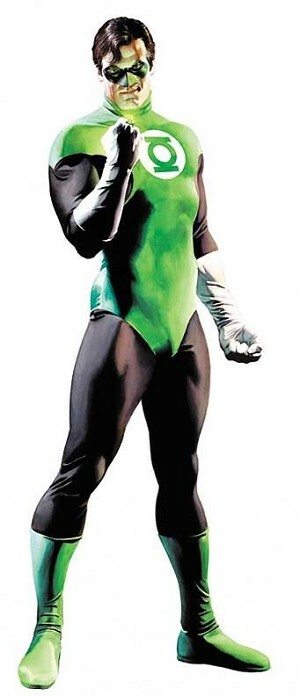 Original Alex Ross Green Lantern 58x22 oversized DC comic book art