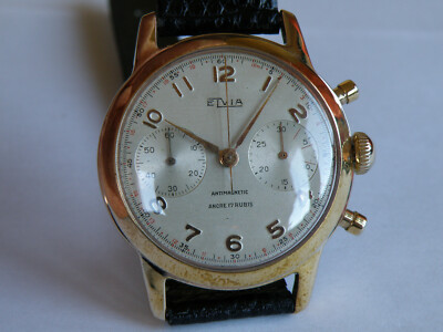 ELVIA-HANDCHRONO-NADELKNÖPFE-SCHRAUBBODEN-VENUS 188-OVERSIZE (37 MM)