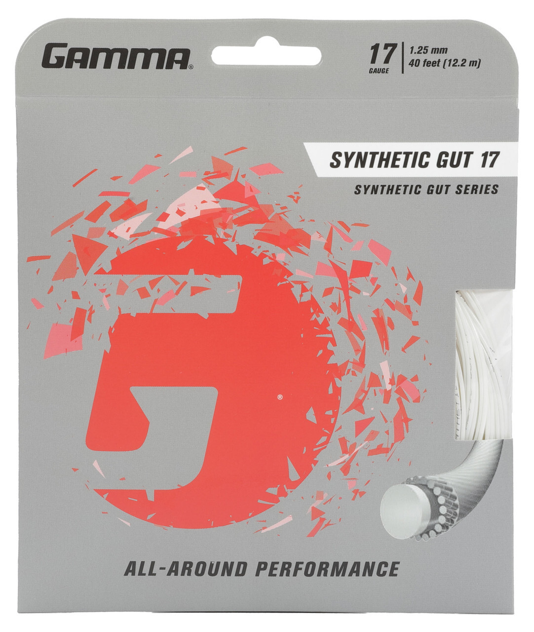 Gamma Synthetic Gut 17 1.25mm Tennis Strings Set