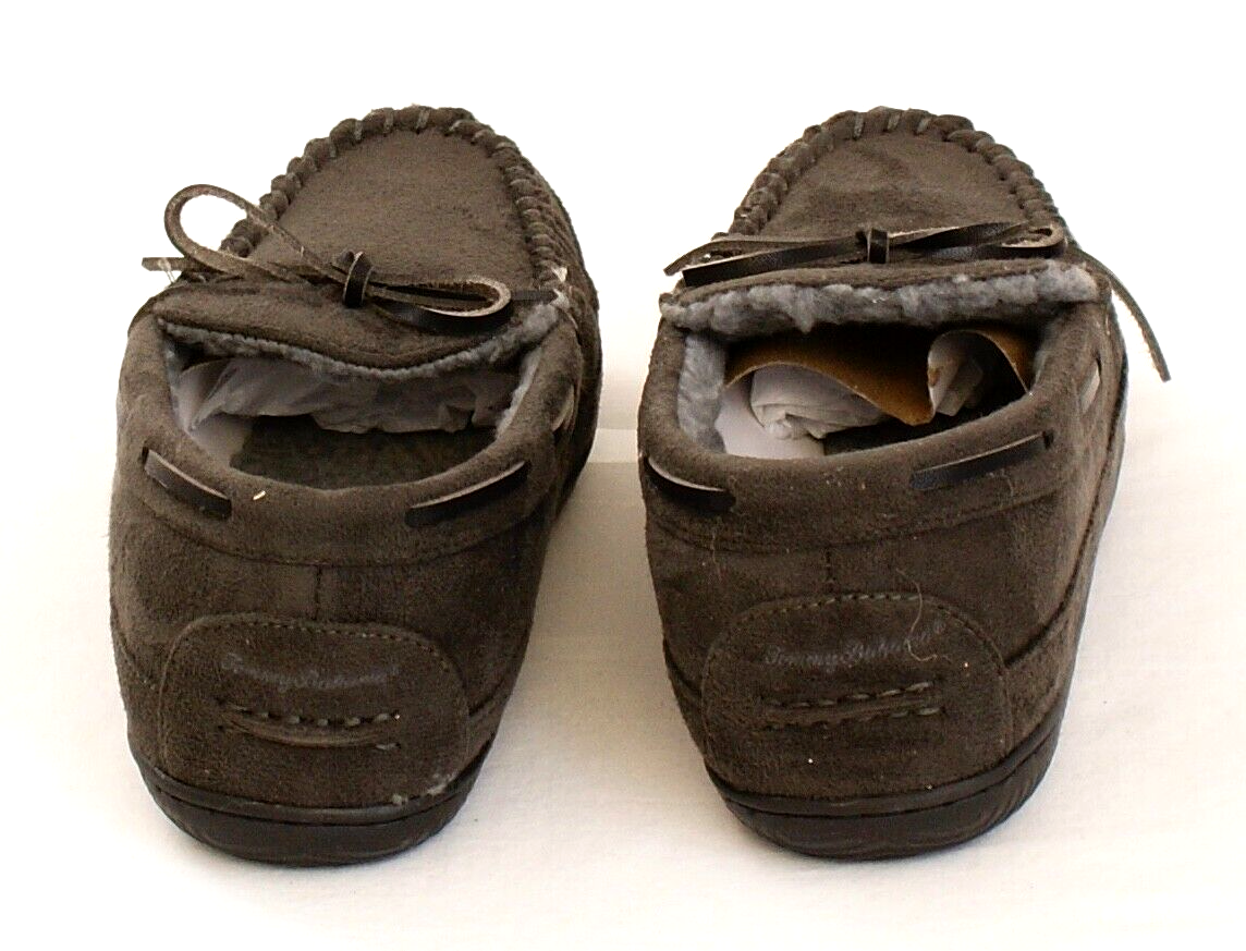 Tommy Bahama Dark Gray Indoor Outdoor Fleece Lined Slippers  display picture 3