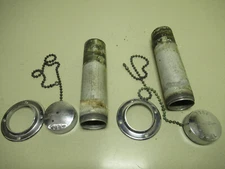 1960's Twin Chris-Craft Gas/Fuel Filler Tubes and Caps