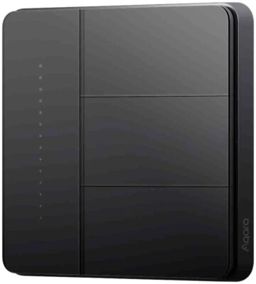 Aqara Smart Wall Switch Z1 Pro ~ Triple Rocker ~ Black