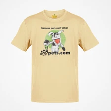 Pets.com Online Store Nostalgic Retro Logo T-shirt