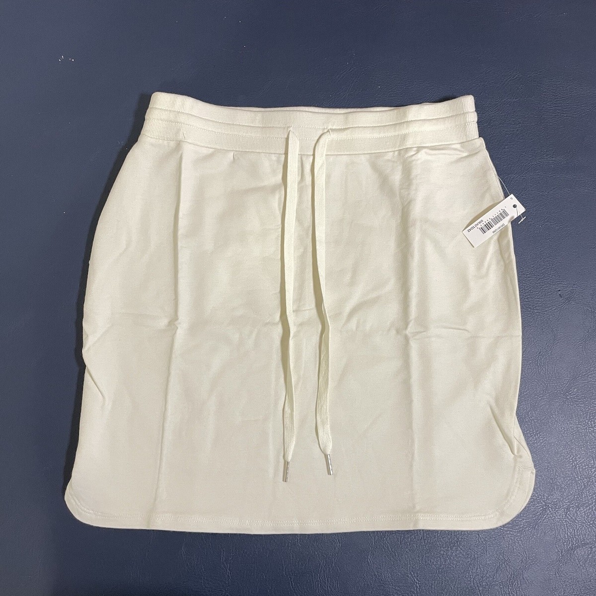 DAILY RITUAL Women's Terry Cotton And Modal Sweatshirt Ivory Skirt