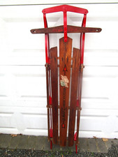 vintage wooden gladding american flyer snow sled model 960