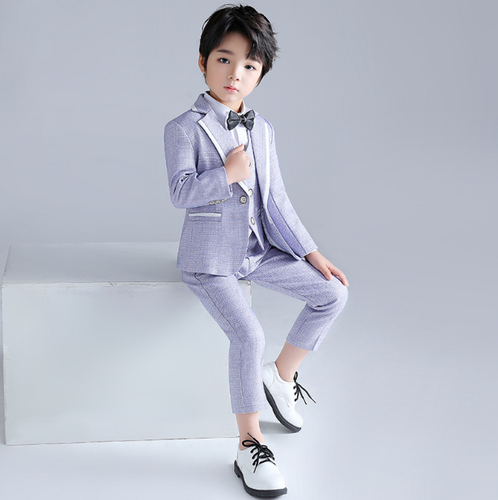 Page Boys Kid Wedding Birthday Party Coat Vest Pants Outfits Suits Bowtie Set - Picture 3 of 18