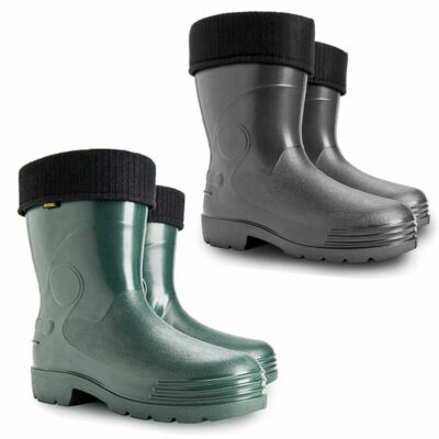 DEMAR FARMER leichte EVA Gummistiefel Thermostiefel gefüttert Grün Schwarz