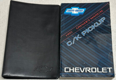 1995 CHEVROLET SILVERADO OWNERS MANUAL C1500 C2500 C3500 K1500 K2500 K3500 OEM | eBay
