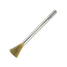 Dental Brass Bur Brush Telescopic Handle Brass Wire Bristles Autoclavable