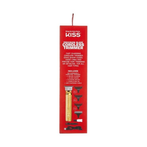 KISS USA Precision Blade Cordless USB Hair Trimmer Clipper, 8 Pieces - Picture 14 of 18