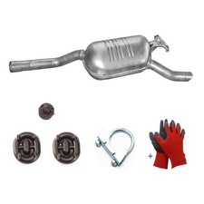 Endschalldämpfer + KIT  Auspuff für Mercedes Benz W124 E 200 220 06/1992-06/1995
