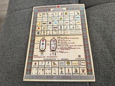 Egyptian Museum Ancient Egyptian Hieroglyphics Large Size Postcard 