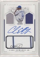 2016 Panini National Treasures 56/99 Carl Edwards Jr #PCS-CE Rookie Auto RC uy5