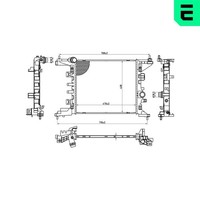 ERA MotorküHler WasserküHlerfüR Opel Meriva B GroßRaumlimousine 1.4 Nissan