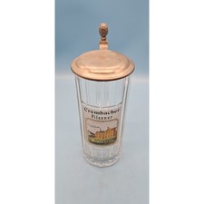 Krombacher Crombacher Pilsener 0,4l  Zinndeckel Alter Bierkrug  Krug Brauerei