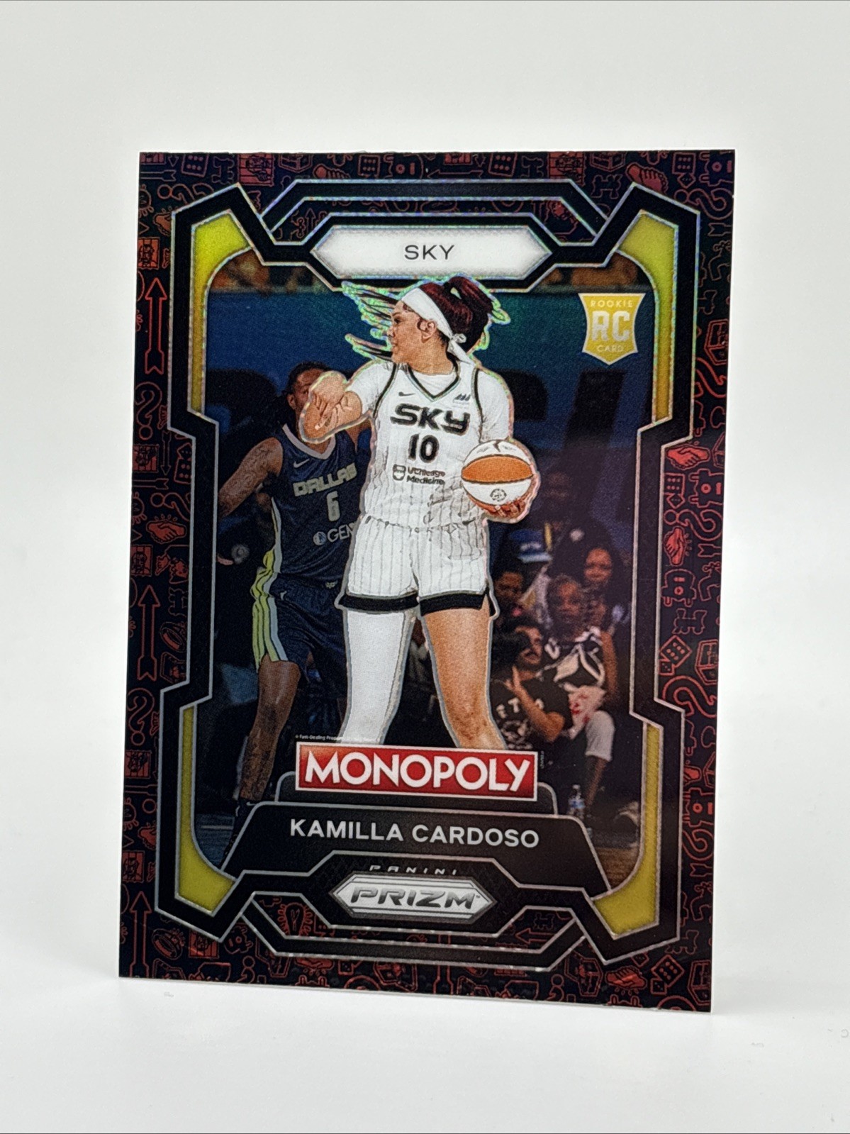 2024 Panini Prizm Monopoly WNBA #2 Kamilla Cardoso Red Classic Icons Prizms