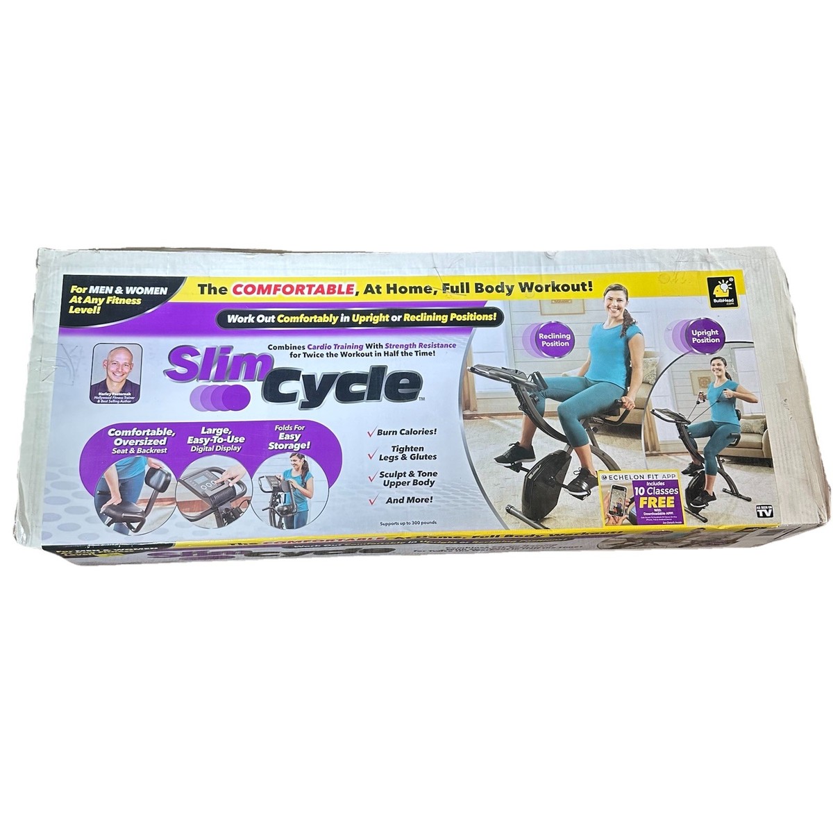 Brand New Sealed Folding Slim Cycle Stationary Exercise Bike As