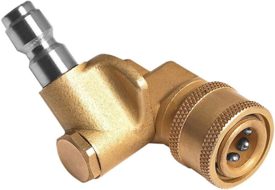 #ad Pressure Washer Pivoting Coupler 1 4” Quick Connect Gutter Cleaner Attachment $16.16