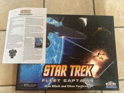 STAR TREK FLEET CAPTAINS + ROMULAN EMPIRE Erweiterung - seltenes Spiel Wizkids