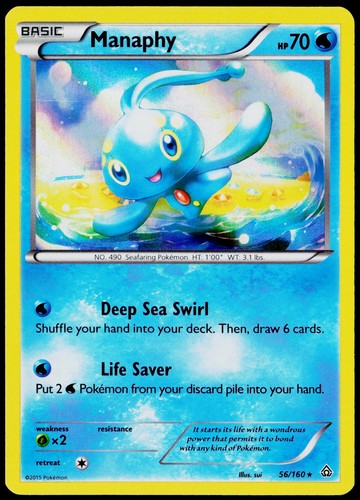 Manaphy 56/160 XY - Primal Clash LP Holofoil