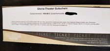 Gutschein Theater Konzert "GLORIA THEATER" Bad Säckingen, Datum 22.2.22 !!!