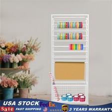 Ribbon Holder Organizer Rack w/Wheels Large Capacity Ribbon Stand Organizer