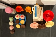 Play Kitchen Set with Mixer, Cups, Bowls, ice cream, Cupcakes, Cookies