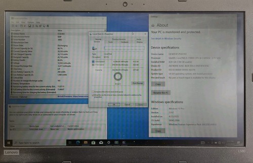 Lenovo ThinkPad L580 Intel Core i5-7300U @ 2.6GHz 8GB RAM 256GB SSD W10P *READ* - Picture 2 of 9