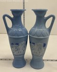 Lot of 2 Large Size Light Blue Pitcher Urns Socrates — photo 3