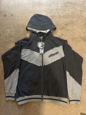 Dye Paintball lässiger Hoodie mit Reißverschluss, abnehmbare Kapuze neu Größe L