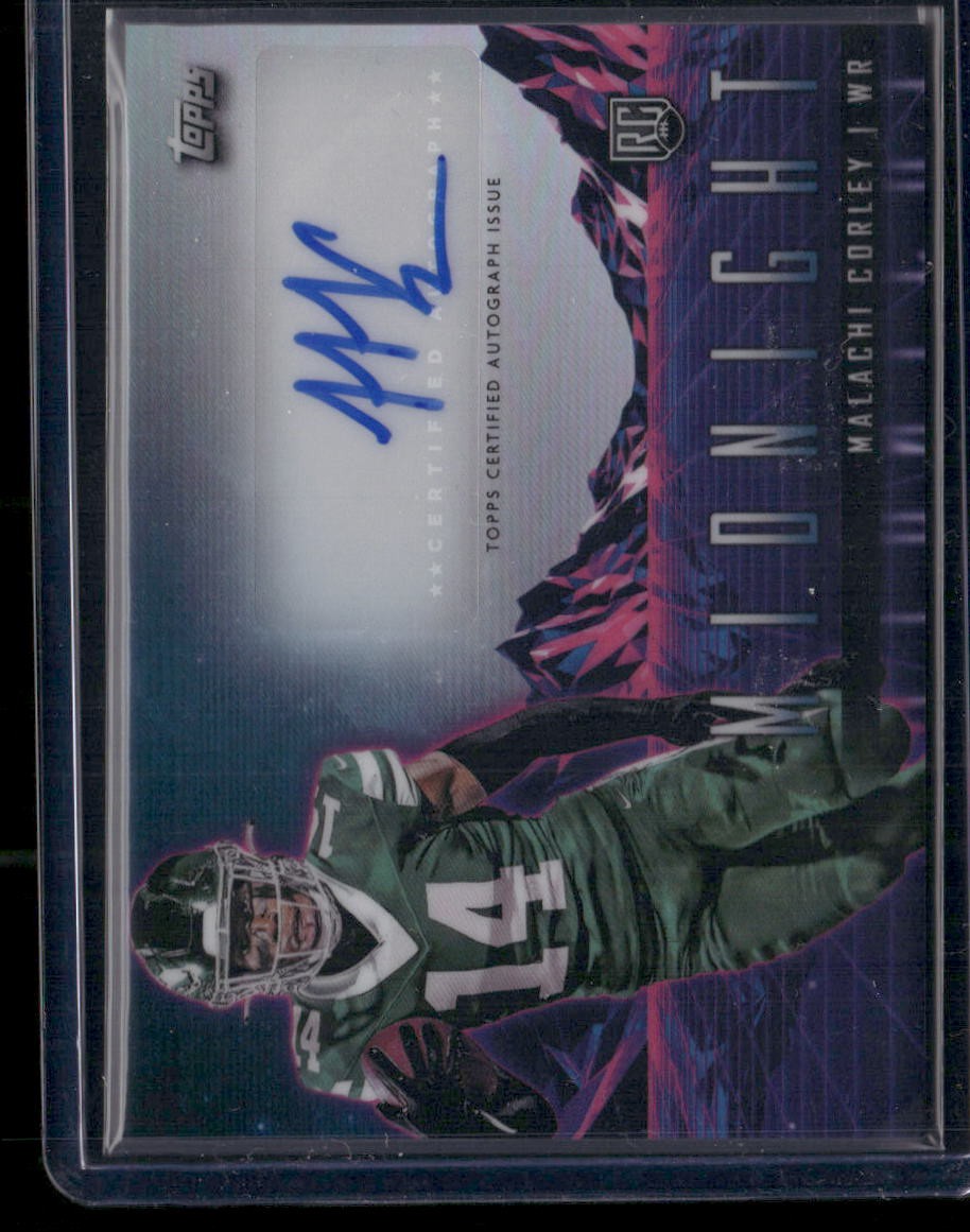 Malachi Corley Topps Midnight Rookie Horizon Signatures #RHSMC Midnight